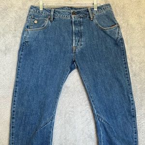 G-Star Raw Arc 3D‎ Slim Blue Light Wash Jeans Button Fly Men's Sz 32 x 34